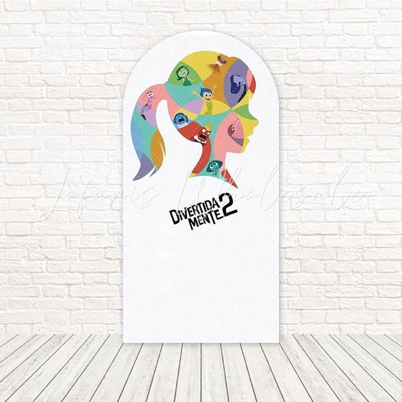 Toile de fond pour arche créatif cerveau fille Vice-Versa pour célébrations uniques
