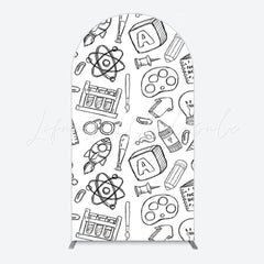Toile de fond pour arche thème apprentissage pour décoration fête enfants