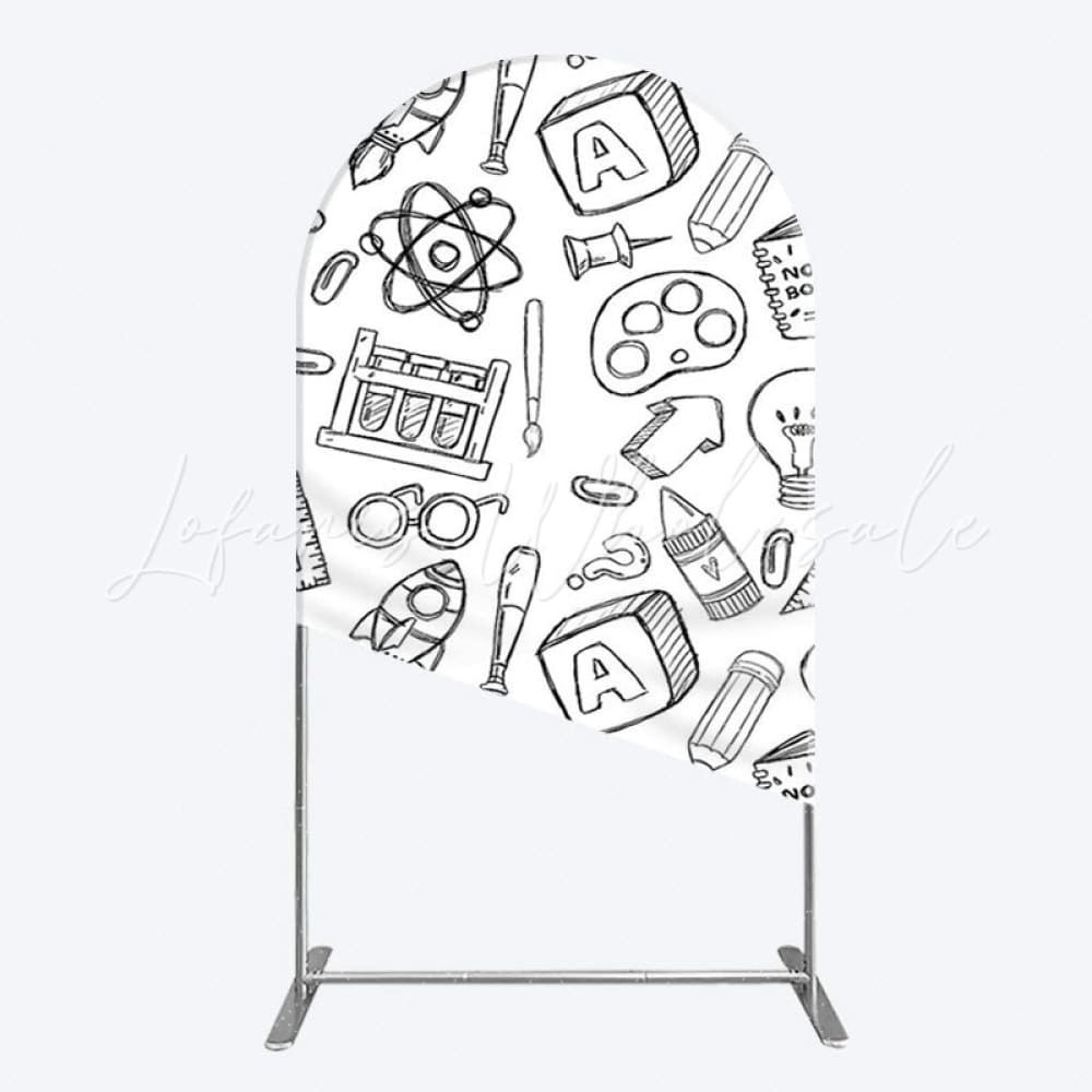 Toile de fond pour arche thème apprentissage pour décoration fête enfants