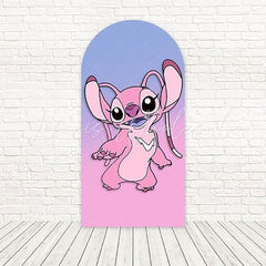 Toile de fond pour arche amour famille Lilo et Stitch pour événement thème film enfants