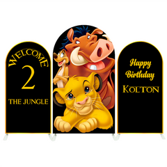Housse pour arche fête anniversaire Baby Shower Le Roi Lion