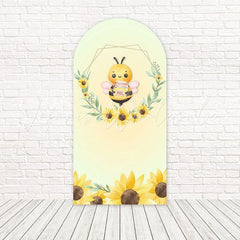 Toile de fond pour arche fête joyeuse petite abeille pour célébrations mignonnes