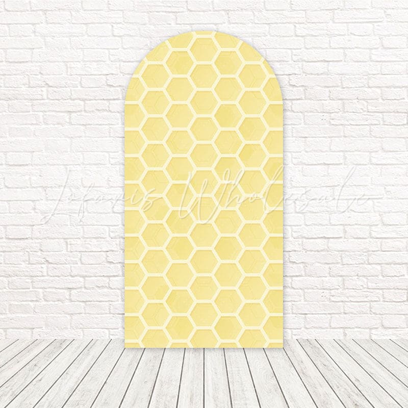 Toile de fond pour arche bourdonnement miel doux petite ruche abeille pour jour printemps mignon
