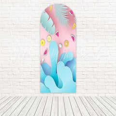 Toile de fond pour arche humeur juteuse splash été petits fruits pour ambiance tropicale