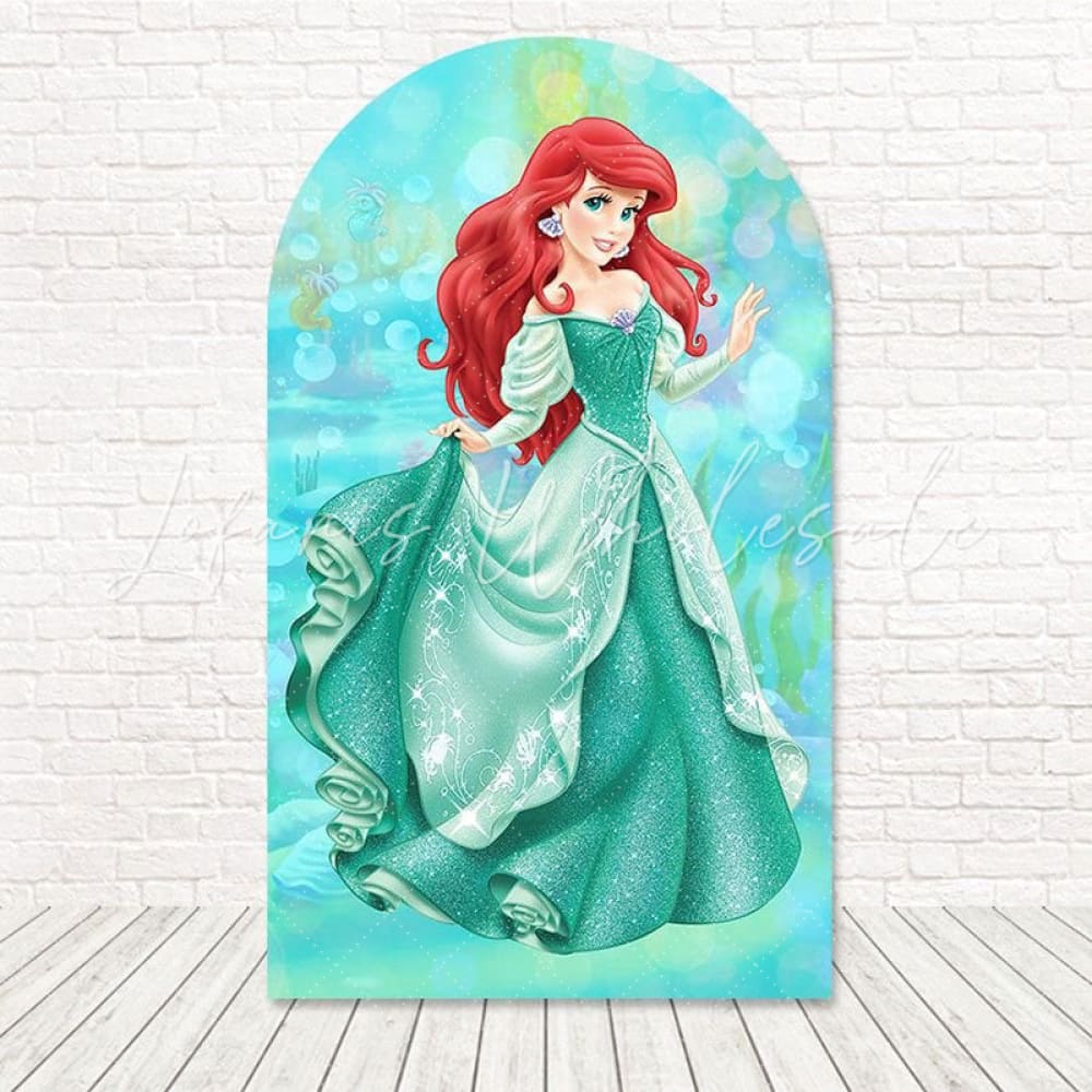 Toile de fond pour arche thème lueur corail Petite Sirène pour joie océan