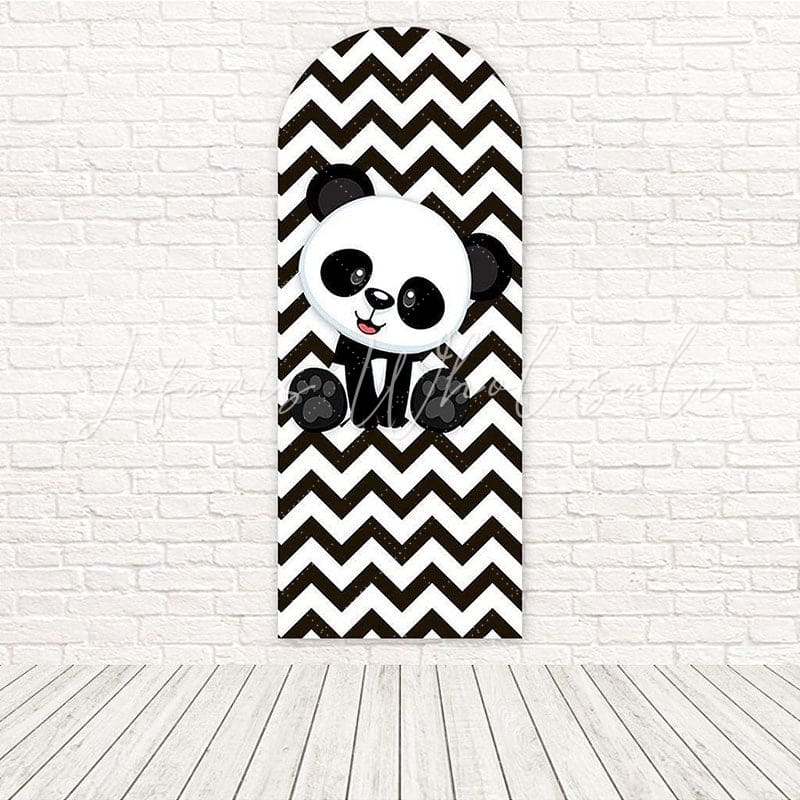 Toile de fond pour arche ton sourire mignon forêt petit panda pour fête anniversaire