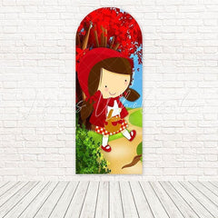 Toile de fond pour arche fun fête thème conte forêt Le Petit Chaperon Rouge