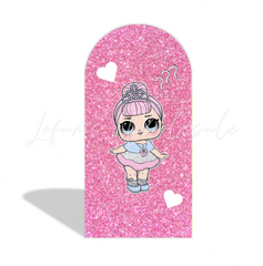 Toile de fond pour arche Joyeux Anniversaire thème LOL Surprise