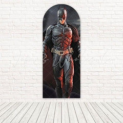 Toile de fond pour arche nuit ville héros Batman Marvel pour fête thème courageux