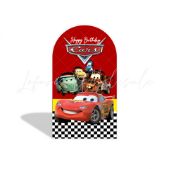 Toile de fond pour arche fête anniversaire Flash McQueen
