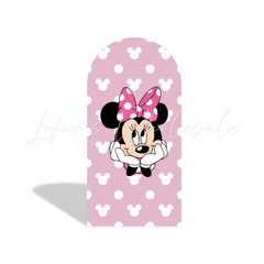 Toile de fond pour arche Joyeux Anniversaire thème Minnie
