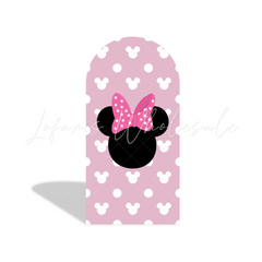 Toile de fond pour arche Joyeux Anniversaire thème Minnie