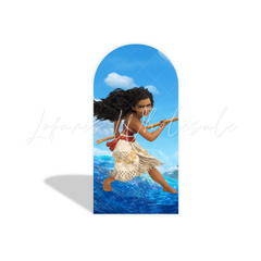 Housse pour arche thème Vaiana pour fête anniversaire