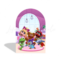 Toile de fond pour arche fête anniversaire Muppet Babies