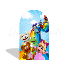 Toile de fond pour arche fête anniversaire thème Muppet Babies