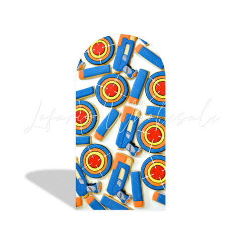 Toile de fond pour arche Joyeux Anniversaire thème Nerf