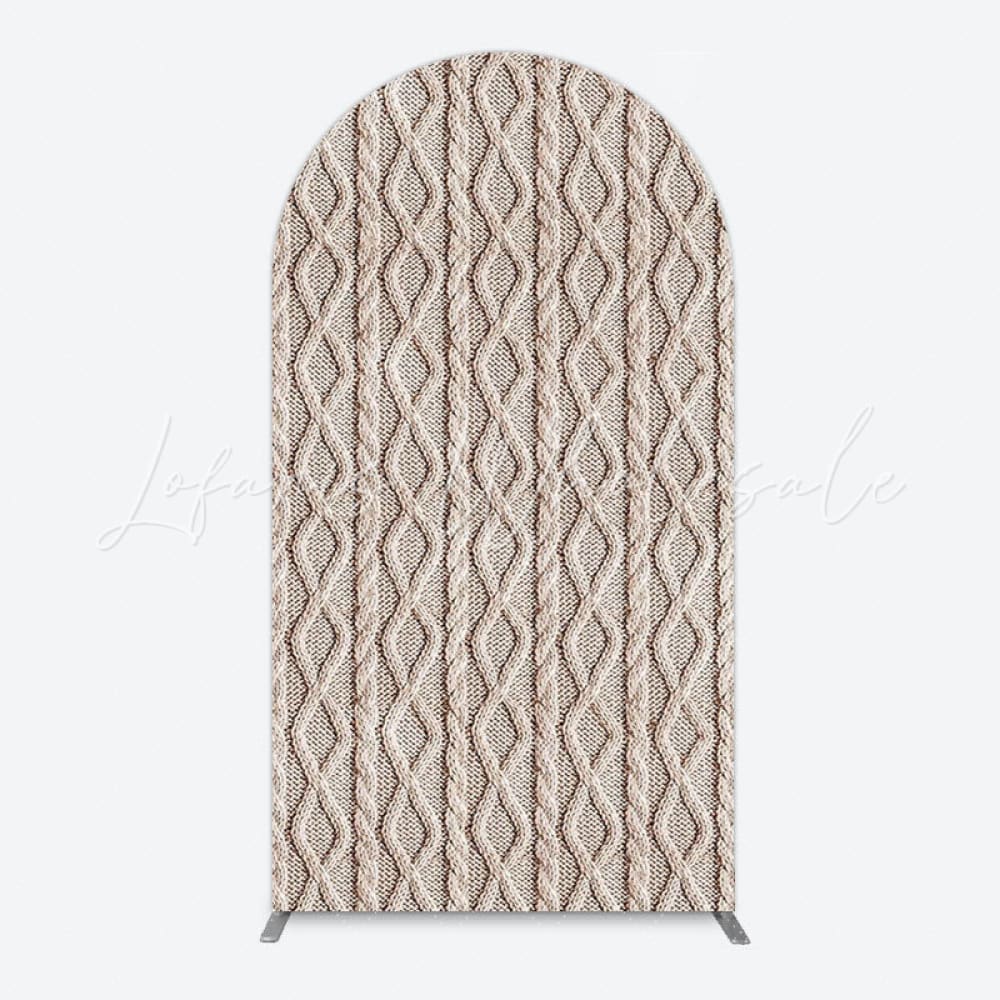 Toile de fond pour arche texture tricot nude pour affichage minimaliste
