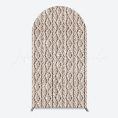 Toile de fond pour arche texture tricot nude pour affichage minimaliste