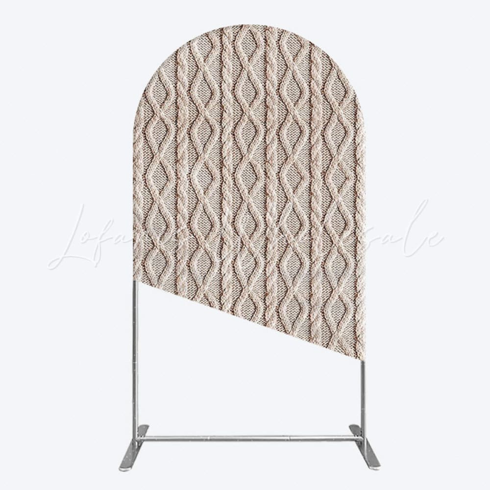 Toile de fond pour arche texture tricot nude pour affichage minimaliste