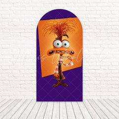 Toile de fond pour arche joyeusement lumineux Orange Vice-Versa pour événement animé