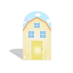 Toile de fond pour arche fête anniversaire thème Peppa Pig