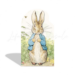 Toile de fond pour arche fête anniversaire Baby Shower Pierre Lapin