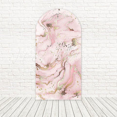 Toile de fond pour arche style luxueux marbre rose or pour fête chic