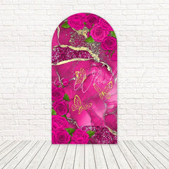 Toile de fond pour arche doux rose marbre rose pour thèmes fête élégante