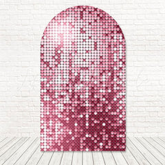 Toile de fond pour arche sequins roses éclat scintillant pour style fête fille