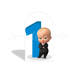 Toile de fond pour arche fête anniversaire Baby Boss