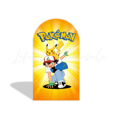 Toile de fond pour arche fête anniversaire Pokémon
