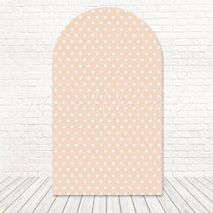 Toile de fond pour arche à pois couleurs ludiques pour fête enfants