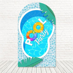 Toile de fond pour arche thème gonflable fun Pool Party pour fête jardin
