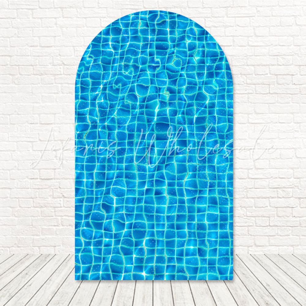 Toile de fond pour arche scène soleil Pool Party pour joie thème eau