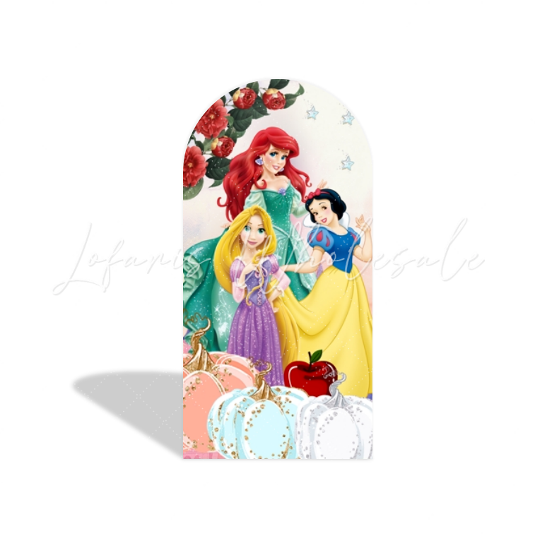 Toile de fond pour arche fond fête anniversaire Princesse