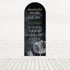 Toile de fond pour arche style craie Pub tableau noir promotionnel pour ambiance signalétique