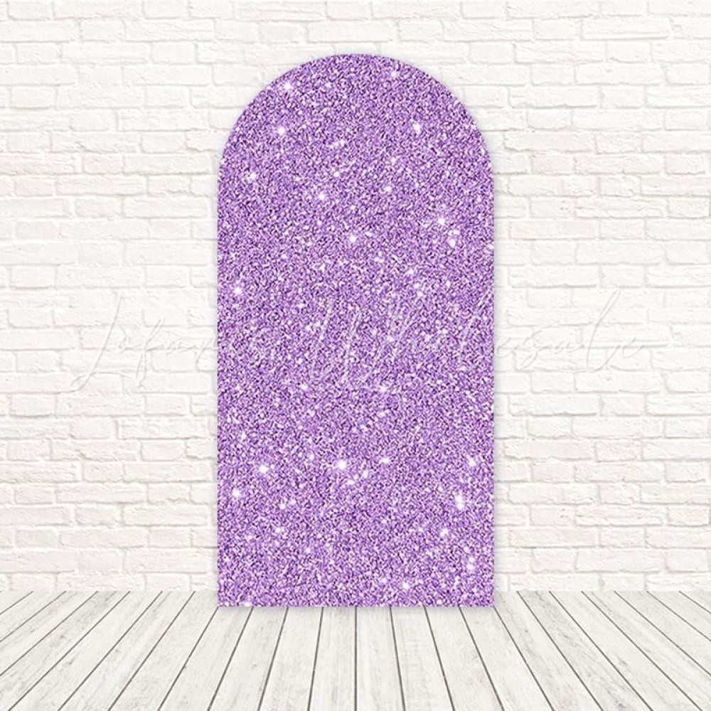 Toile de fond pour arche brillance rêve paillettes violettes pour look fête magique