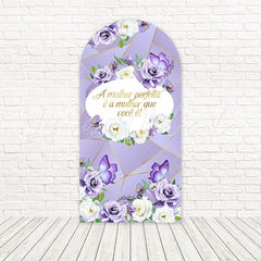 Toile de fond pour arche lueur autonomisante Journée des Femmes violet pour thème inspirant