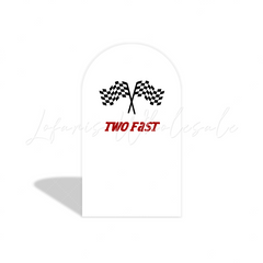 Toile de fond pour arche fête anniversaire voiture de course