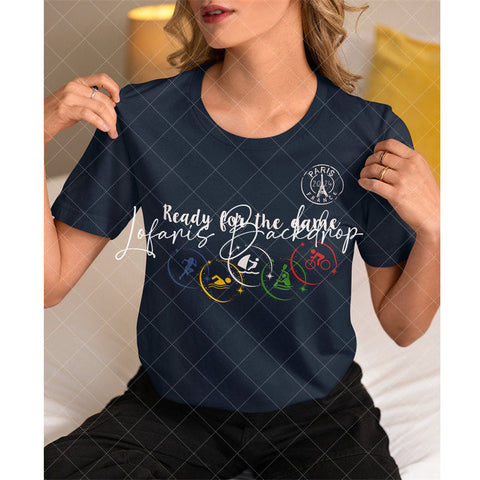 Prêt pour le jeu T-shirt d’athlète olympique de Paris 2024