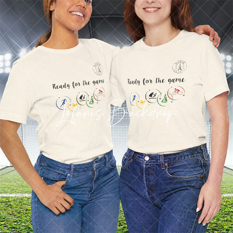 Prêt pour le jeu T-shirt d’athlète olympique de Paris 2024