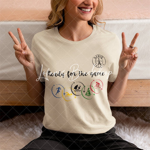 Prêt pour le jeu T-shirt d’athlète olympique de Paris 2024