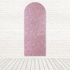 Toile de fond pour arche décor fête chic luxe effet paillettes or rose