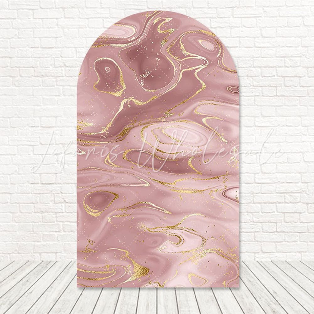 Toile de fond pour arche marbre or rose élégant pour design événement chic
