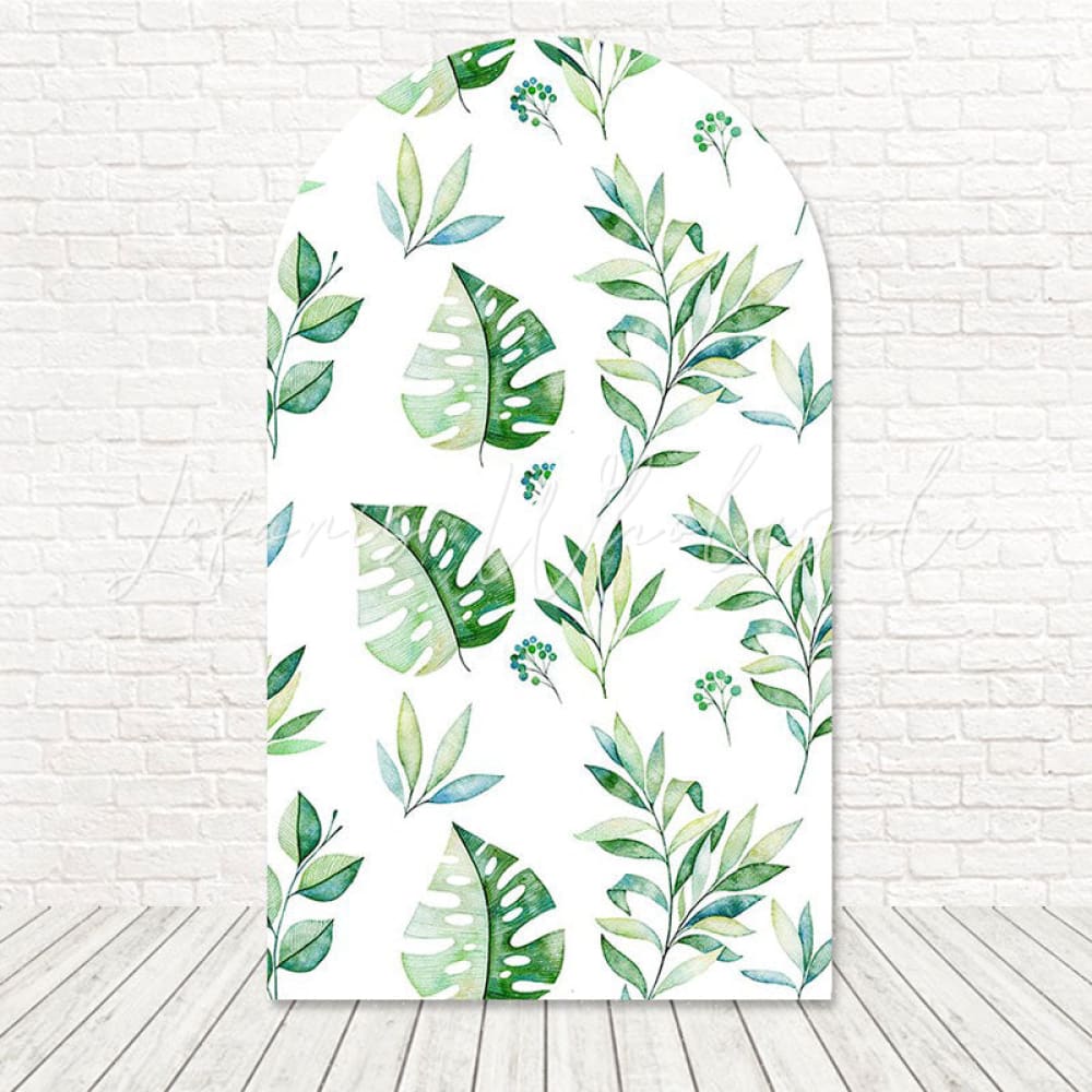 Toile de fond pour arche feuille Monstera safari pour décoration fête botanique