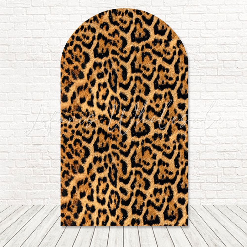 Toile de fond pour arche imprimé tigre safari audacieux pour célébration sauvage