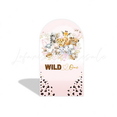 Toile de fond pour arche fête anniversaire safari sauvage