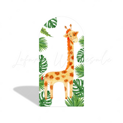 Toile de fond pour arche fête anniversaire Baby Shower jungle sauvage safari