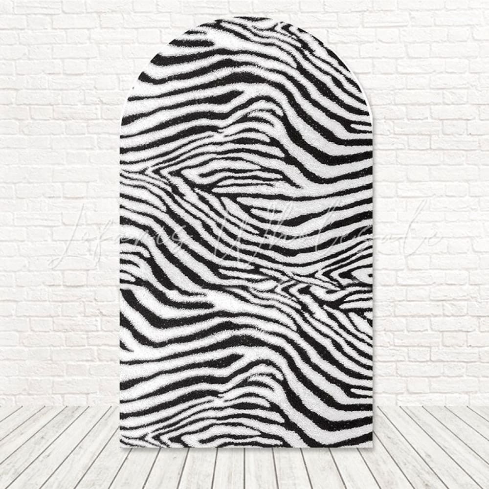 Toile de fond pour arche style imprimé zèbre safari pour fête jungle animaux