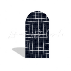 Toile de fond pour arche fête anniversaire motif écossais
